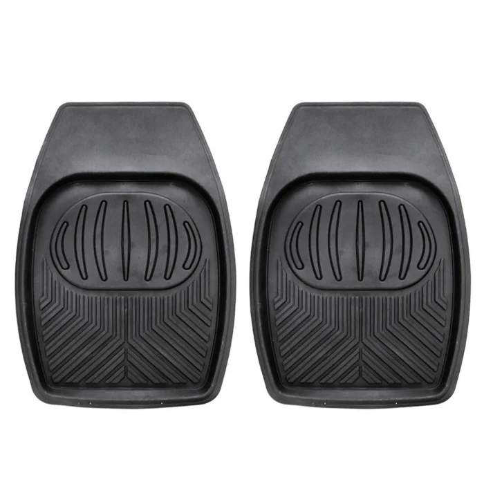 طقم دواسات سيارة 5 قطع – بلاستيك متين مانع للانزلاق – لون أسود