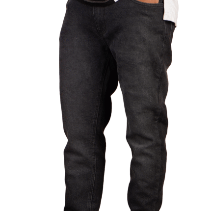 عرض قطعتين بنطلون جينز رجالي – تصميم عصري باللونين الأزرق والأسود