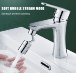 وصلة حنفية متحركة 360 درجة – رأس معدني بـ 3 أوضاع لتدفق المياه