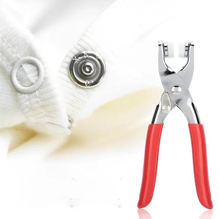 طقم أداة تركيب الكباسين (Snap Kit) – كماشة من الاستانلس ستيل لإصلاح الملابس