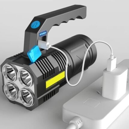 كشاف الطوارئ القابل للشحن بمنفذ USB – إضاءة قوية ومقاوم للعوامل الجوية