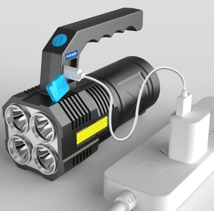 كشاف الطوارئ القابل للشحن بمنفذ USB – إضاءة قوية ومقاوم للعوامل الجوية