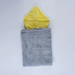 عرض قطعتين هودي بطانية للجنسين – رمادي وأصفر (مقاس واحد)