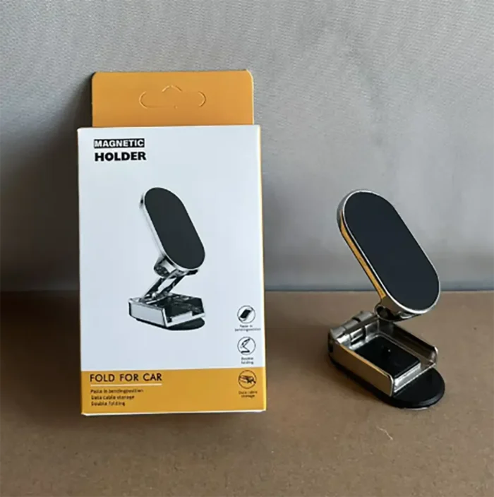 حامل الموبايل المغناطيسي القابل للطي – للسيارة والدراجات النارية والهوائية حامل الموبايل المغناطيسي القابل للطي – للسيارة والدراجات النارية والهوائية