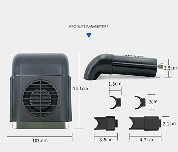 مروحة تبريد USB لمقعد السيارة – تثبت على مسند الرأس بـ 3 سرعات مروحة تبريد USB لمقعد السيارة – تثبت على مسند الرأس بـ 3 سرعات