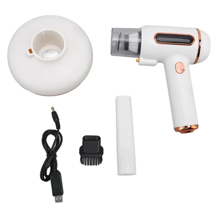 مكنسة لاسلكية محمولة 3 في 1 – شفط قوي 7200 باسكال وتعقيم بالأشعة فوق البنفسجية للمنزل والسيارة