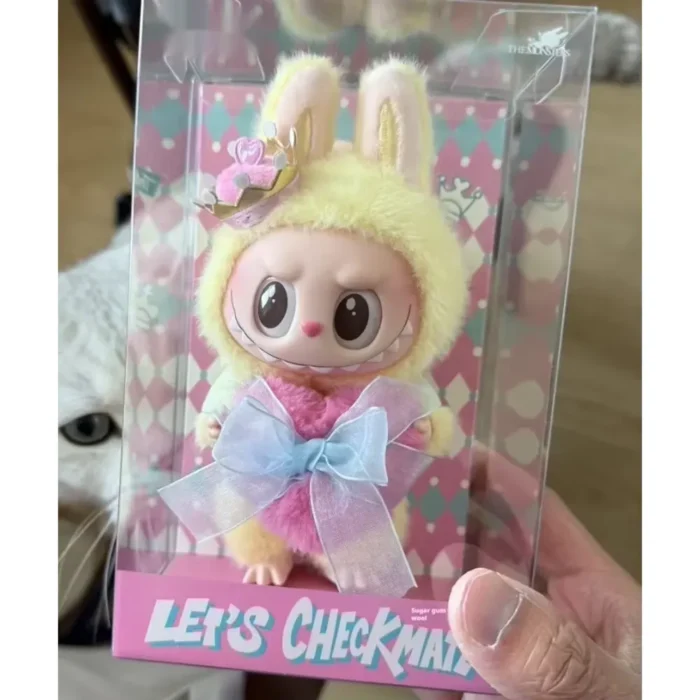 ميدالية لابوبو Labubu V2 الأصلية من MINISO – شخصيات من الفرو الناعم